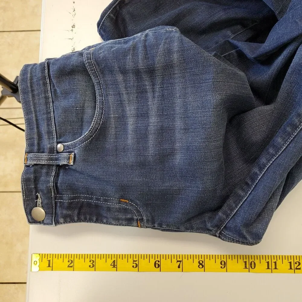 Eileen Fisher Jeans‎ Womens 6 Petite Skinny Mid Rise Denim Blue_8